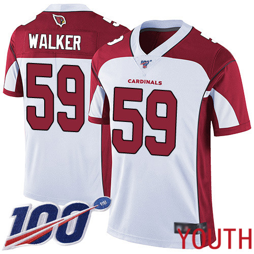 Arizona Cardinals Limited White Youth Joe Walker Road Jersey NFL Football #59 100th Season Vapor Untouchable->nfl t-shirts->Sports Accessory